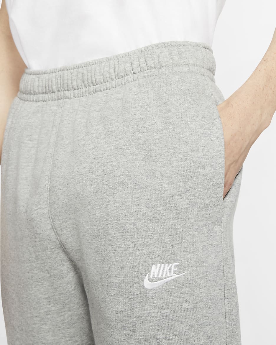 Nike club open hem fleece pants best sale